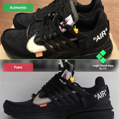 off white air presto fake